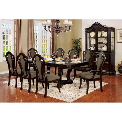 Rosalina Transitional Solid Wood Walnut Dining Table