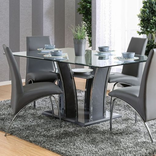 Glenview Contemporary High Gloss Lacquer Coating Dining Table - Image 2