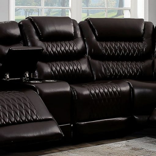 Mariah Transitional Brown Power Recliner