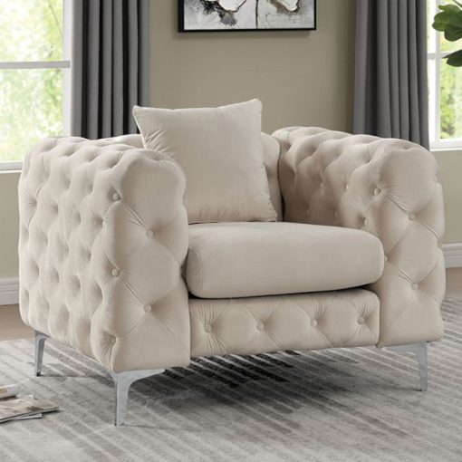 Sapphira Contemporary Button Tufting Chair