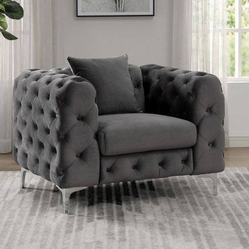 Sapphira Contemporary Button Tufting Chair - Image 2