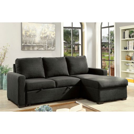 Arabella Transitional Dark Gray L-Shaped Design Sectional