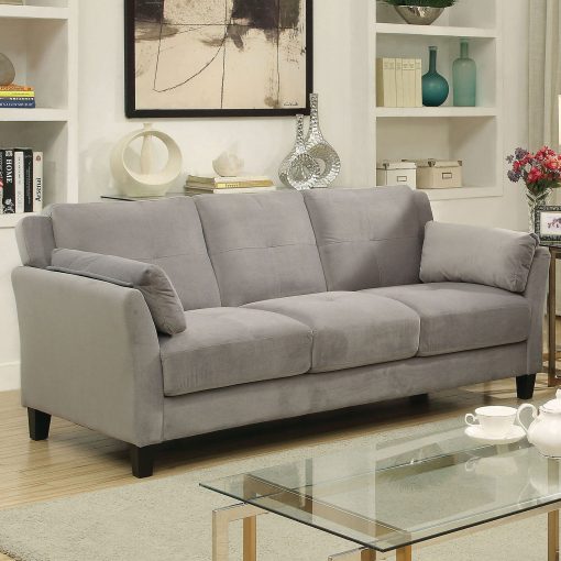 Ysabel Contemporary Flared Arms Tufted Cushions Sofa - Image 2