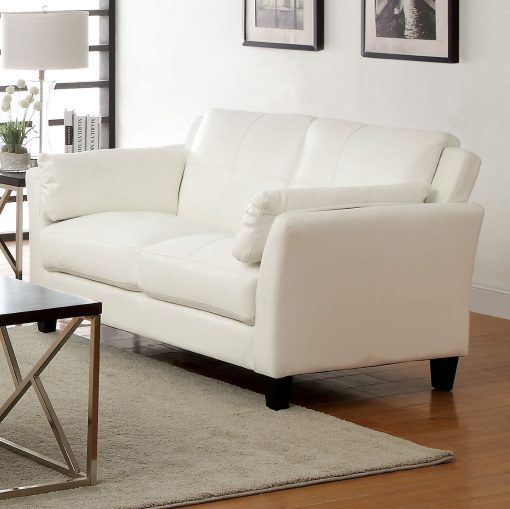 Pierre Contemporary Flared Arms Loveseat - Image 2