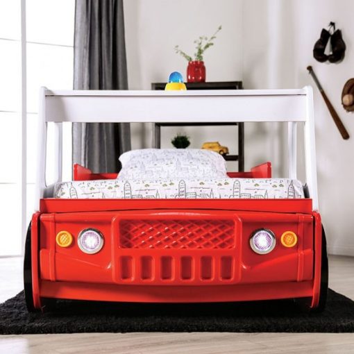 Fierstall Novelty Slat Kit Included Red Twin Bed - Image 4