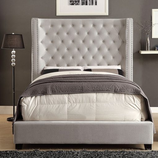 Rosabelle Transitional Wingback Headboard Bed - Image 3