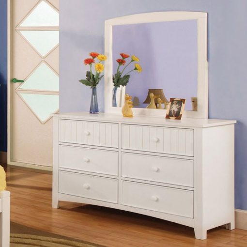 Caren Cottage White 4 Piece Twin Bedroom Set - Image 3