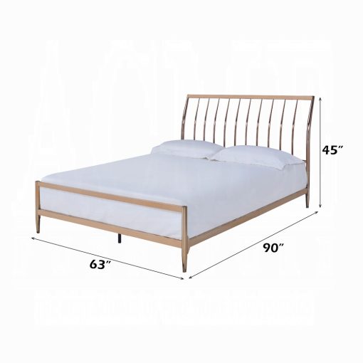 Marianne Metal Copper Queen Bed - Image 3