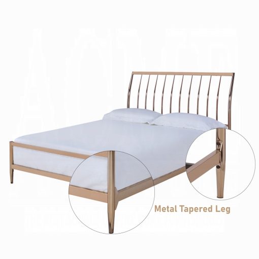 Marianne Metal Copper Queen Bed - Image 2