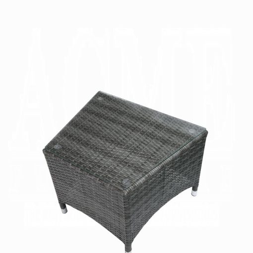 Tashelle Gray Fabric & Gray Wicker 3PC Pack Patio Bistro Set - Image 11