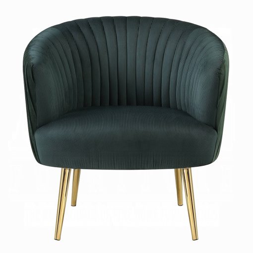 Sigurd Velvet & Gold Accent Chair - Image 3