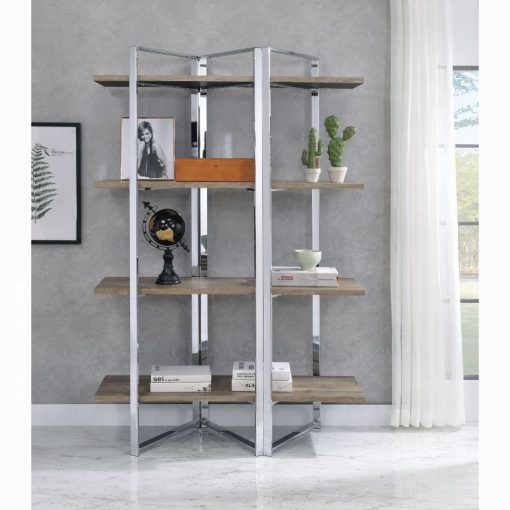 Libby Chrome Bookshelf