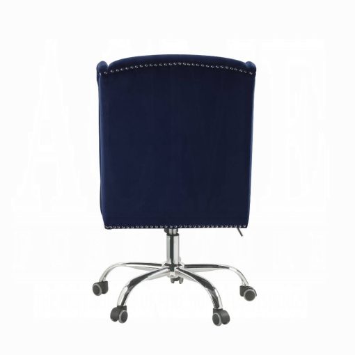 Jamesia Midnight Blue Velvet Office Chair