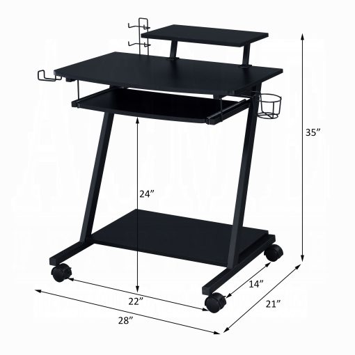 Ordrees Black 28" Gaming Desk - Image 6