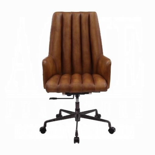 Salvol Sahara Top Grain Leather & Aluminum Office Chair - Image 5