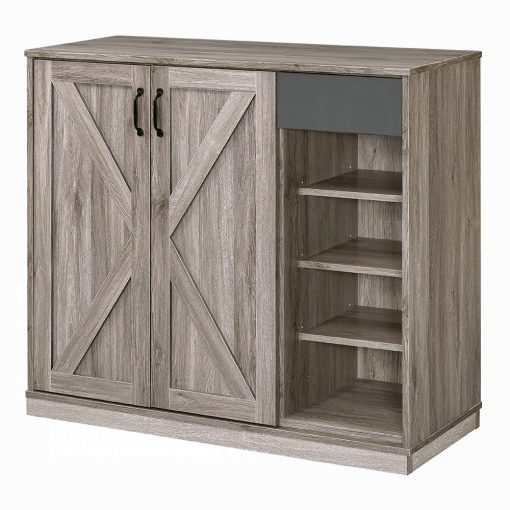 Toski Rustic Gray Oak Shoe Cabinet - Image 2