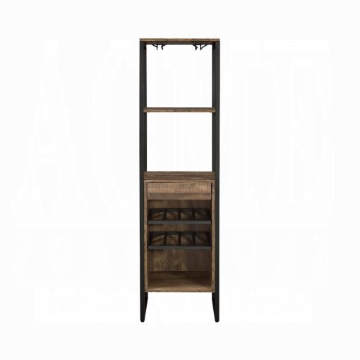 Narik Weathered Oak Wine Rack - Image 3