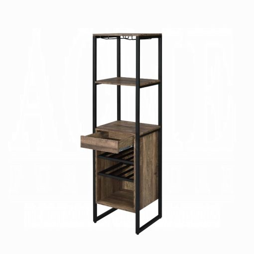 Narik Weathered Oak Wine Rack - Image 4