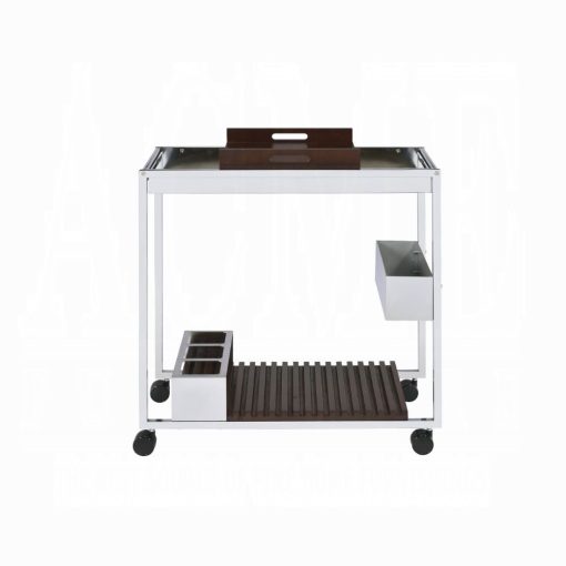 Lisses Chrome Serving Cart - Image 3