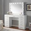 Aphrodite Glam Solid Wood White Vanity Set