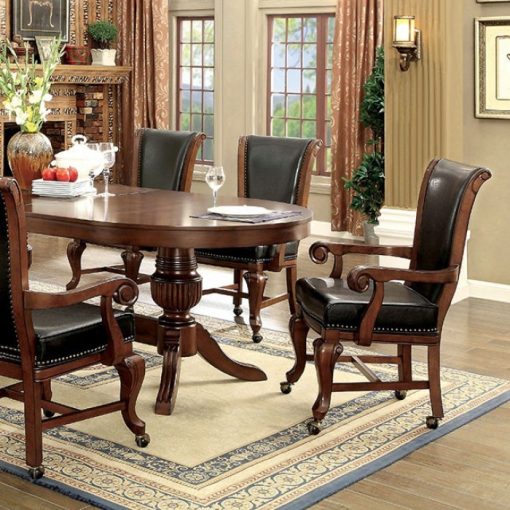 Melina Transitional Solid Wood Game Table