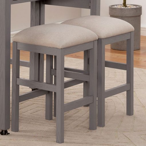 Whitehall Rustic White/Light Gray/Beige Counter Height Stool (2/CTN)