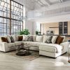 Rusborough Transitional Beige/Rust/Navy Sectional