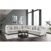 Alberton Contemporary Track Armrests Beige Sectional