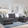 Kennington Contemporary Charcoal U-Shaped Layout Sectional