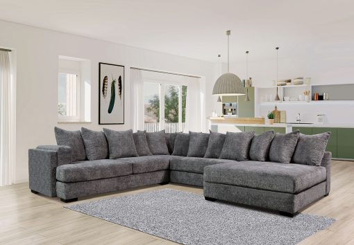 Wolverhampton Contemporary Dark Gray Sectional