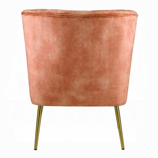 Sambell Burnt Orange Velvet Accent Chair - Image 5