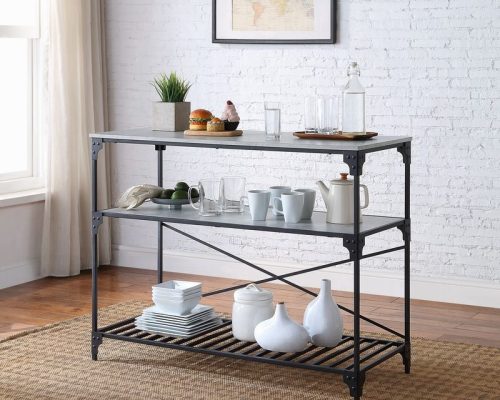 Jakob Black & Concrete Kitchen Island