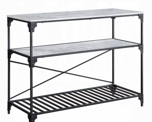 Jakob Black & Concrete Kitchen Island