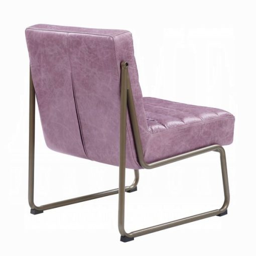 Loria Wisteria Top Grain Leather Accent Chair - Image 7