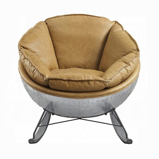 Pippin Morocco Top Grain Leather Accent Chair - Image 3