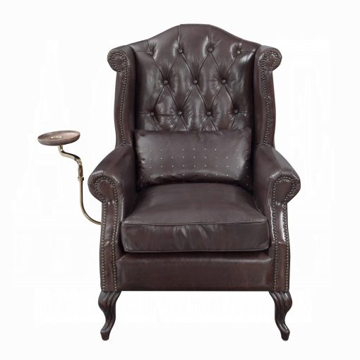 Pino Vintage Brown Top Grain Leather Accent Chair - Image 3