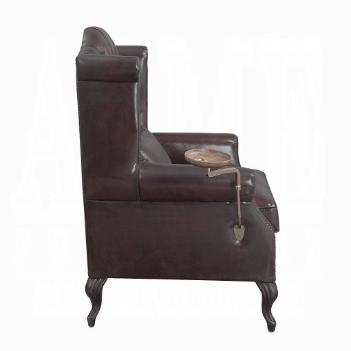 Pino Vintage Brown Top Grain Leather Accent Chair - Image 4