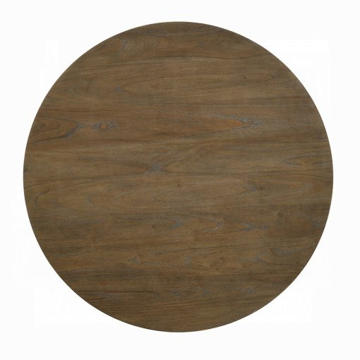 Cillin Walnut & Antique White Round Dining Table - Image 3