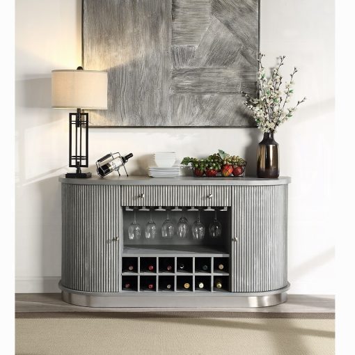 Adalynn Wood Weathered Gray Oak Server