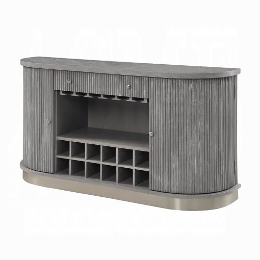 Adalynn Wood Weathered Gray Oak Server - Image 2