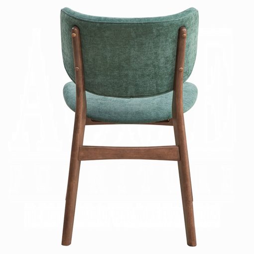 Bevis Blue Fabric & Walnut Side Chair (Set of 2) - Image 18