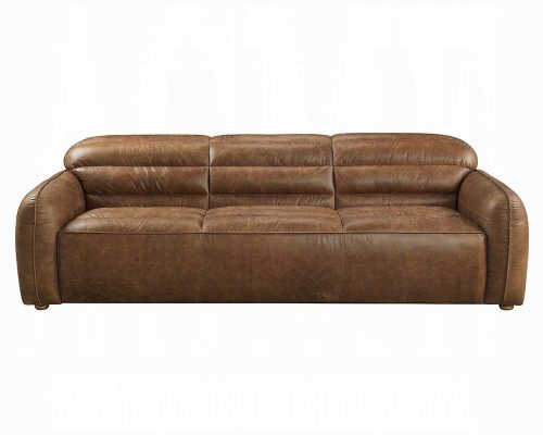 Rafer Cocoa Top Grain Leather Sofa