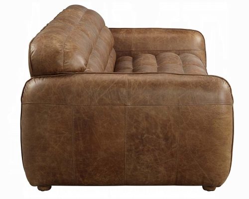 Rafer Cocoa Top Grain Leather Sofa