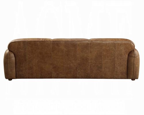 Rafer Cocoa Top Grain Leather Sofa