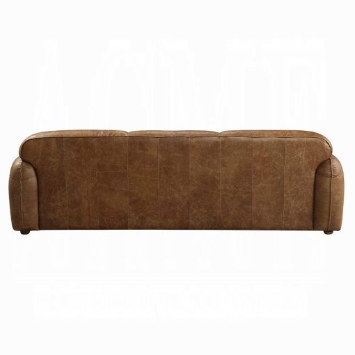 Rafer Cocoa Top Grain Leather Sofa