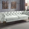 Ragle Vintage White Top Grain Leather Sofa