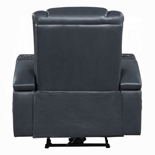 Alair Metal & Leather-Aire Power Motion Recliner with Bluetooth, Wireless Charger & Cupholder - Image 5