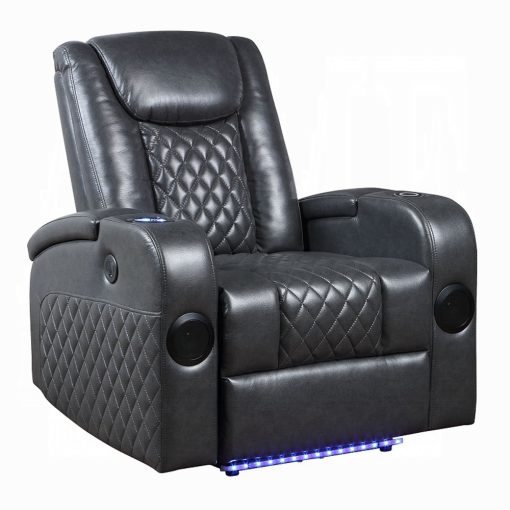 Alair Metal & Leather-Aire Power Motion Recliner with Bluetooth, Wireless Charger & Cupholder - Image 14