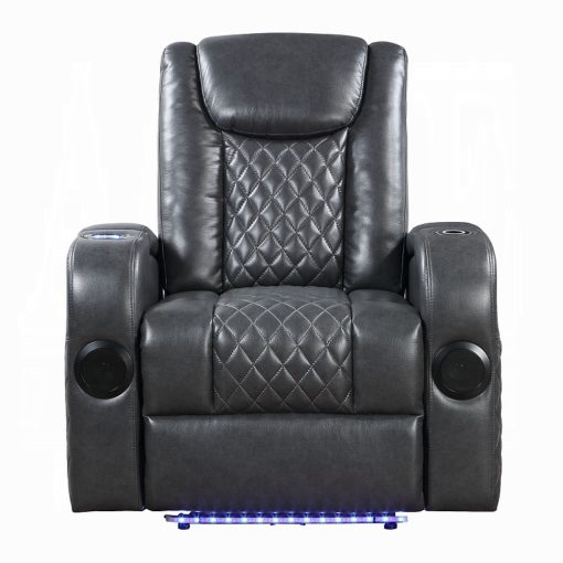 Alair Metal & Leather-Aire Power Motion Recliner with Bluetooth, Wireless Charger & Cupholder - Image 15