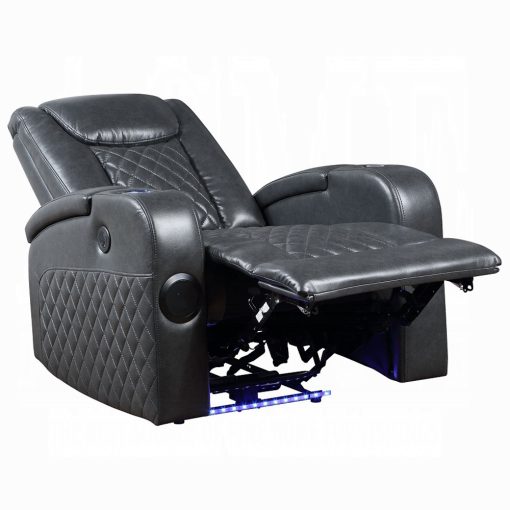 Alair Metal & Leather-Aire Power Motion Recliner with Bluetooth, Wireless Charger & Cupholder - Image 18